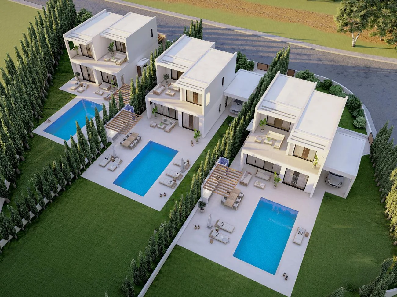 Вілла з 3 спальнями у Avacas Residences, Пафос