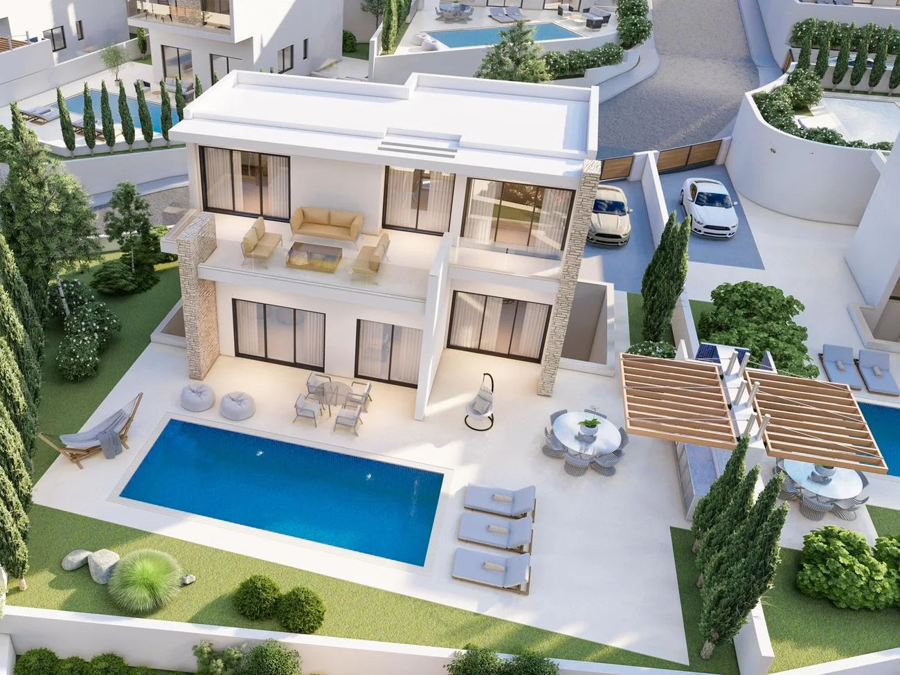 Вілла з 5 спальнями у Hill Residences Villas, Пафос