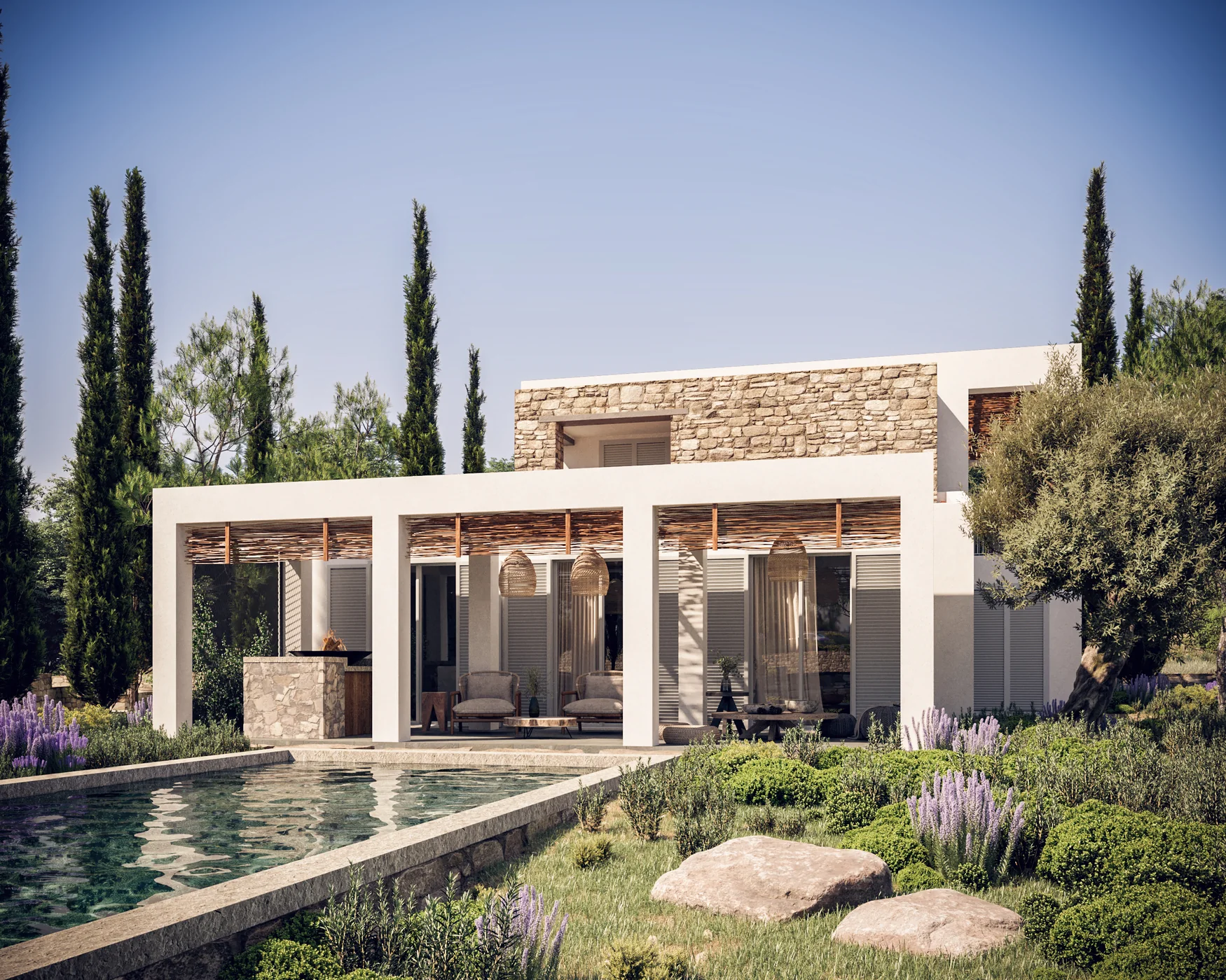 Beachside villas