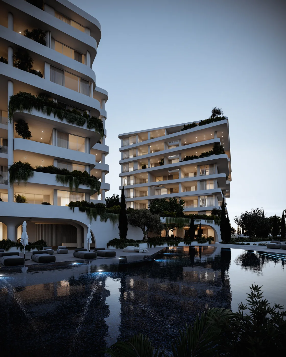 Апартаменти з 3 спальнями у Pafilia Plaza, Пафос